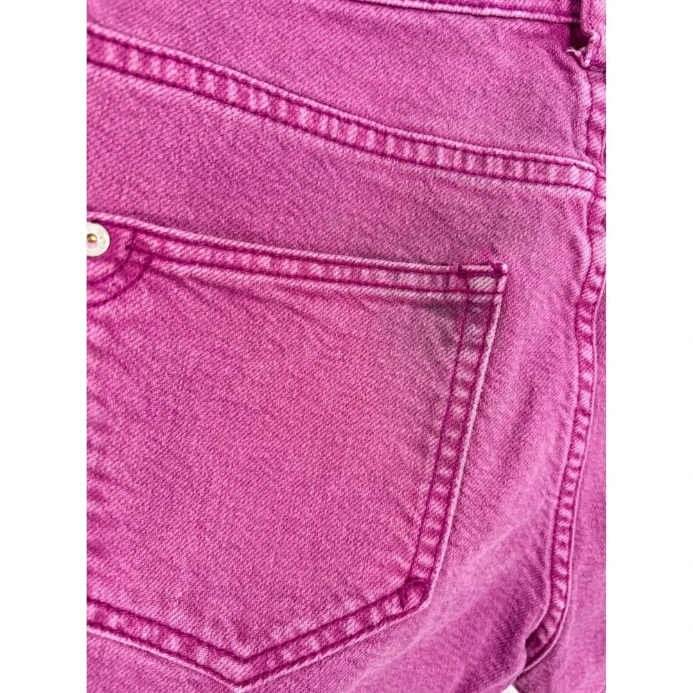 Anthropologie Pilcro Cut Off Jean Shorts Women 26 Purple Mid Rise Pockets - Picture 8 of 14